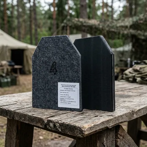 Бронеплити (2 шт) Miilux Protection 500 8мм, 4-й клас захисту