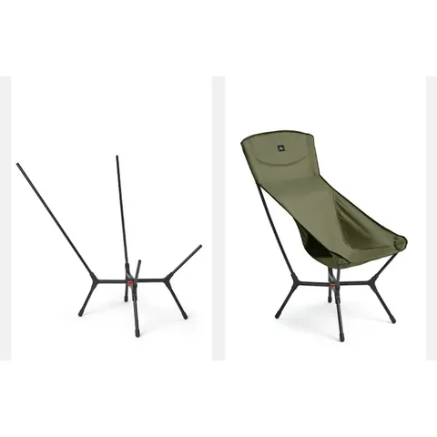 Стілець складаний ультралегкий Naturehike CNK2550JJ013 Yamami YL01, розмір L, алюміній, оливковий — фото 3