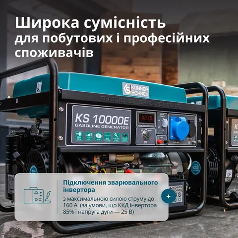 Бензиновий генератор «Könner & Söhnen» KS 10000E — фото 7