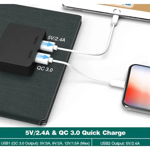 Сонячна панель Solar panel IP67 30W 2xUSB (PD) виходу (BS-030) — фото 4