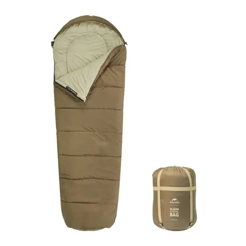 Спальник з капюшоном Naturehike MJ 600 CNK2300SD014, коричневий — фото 2
