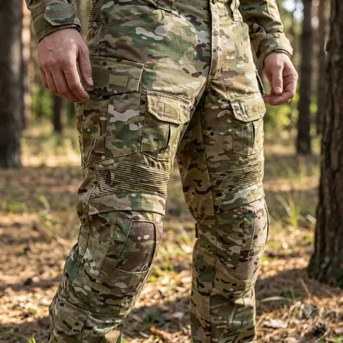 Штани тактичні з кишенями для вставних наколінників «Байрактар» Gen-5 Multicam — фото 3