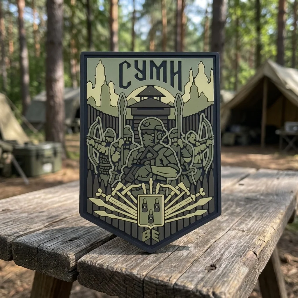 ПВХ Патч (шеврон) "Суми" олива