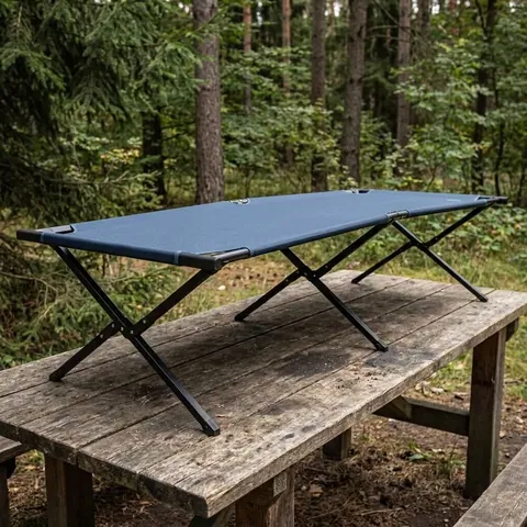 Розкладне ліжко Pinguin Bed, 210х80х49см — Синій