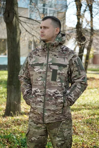 Куртка Windproof Softshell вітрозахисна, водостійка, фліс 320 г/м² — фото 9