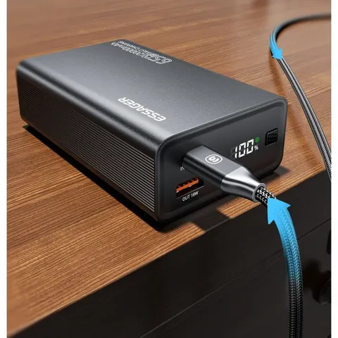 Зовнішній акумулятор ESSAGER EDY65-LD01-Z 20000 mAh 65W black — фото 6