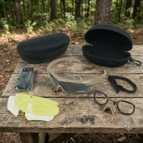 Тактичні окуляри Polarized uv400 C5 з 3 лінзами та Койот оправа
