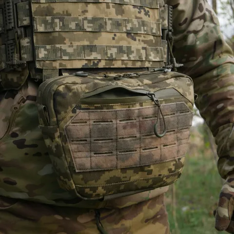 Сумка-напашник XL з балістичним пакетом 1 клас захисту Kiborg GU Сordura Pixel — фото 10