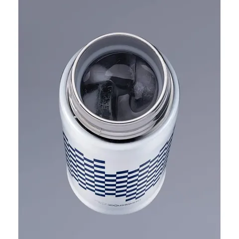 Термокухоль Zojirushi SM-TAE 0,48 л з візерунком Ichimatsu Moyo білий — фото 5
