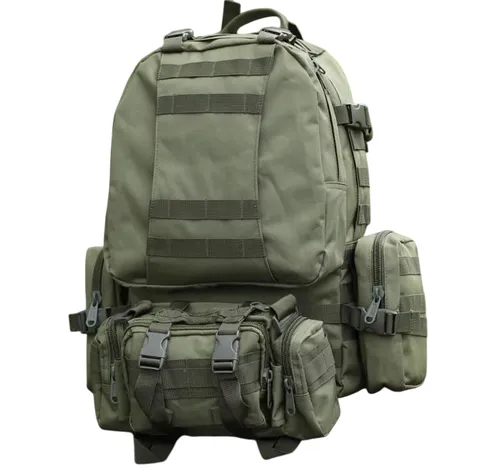 Тактичний рюкзак Molle Assault 55л + (3 органайзери) Олива — фото 2