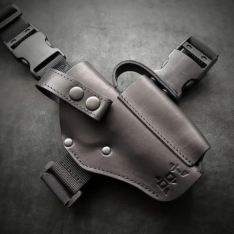 Кобура під ТТ/Browning M1903 - стегна, колір чорний — фото 2