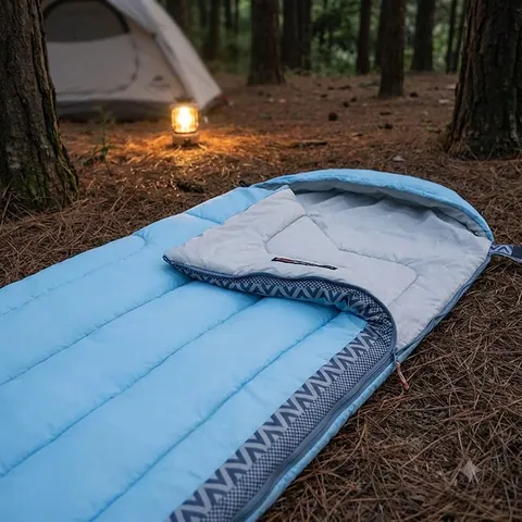 Спальник з капюшоном Naturehike L250 NH21MSD07, (9°C), лівий, блакитний