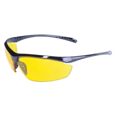 Окуляри захисні Global Vision Lieutenant (yellow) жовті, Чорний — фото 2