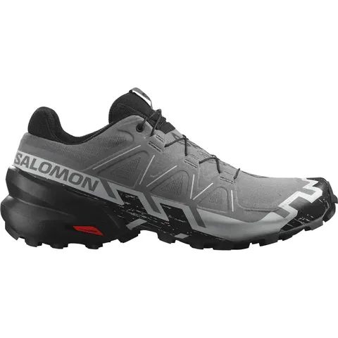 Чоловічі трейлові кросівки Salomon Speedcross 6 для бігу та бездоріжжя, сірі з чорним та блакитним — фото 4