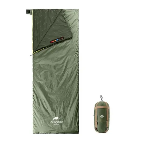 Спальник надлегкий Naturehike Summer LW180 NH21MSD09 лівий, (15°C), p-p XL, зелений — фото 2