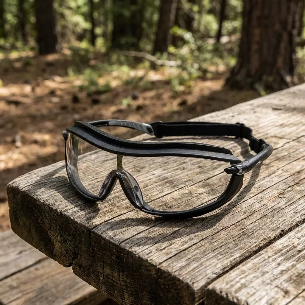 Окуляри захисні з ущільнювачем Pyramex XS3 Plus (clear) Anti-Fog, прозорі, Чорний