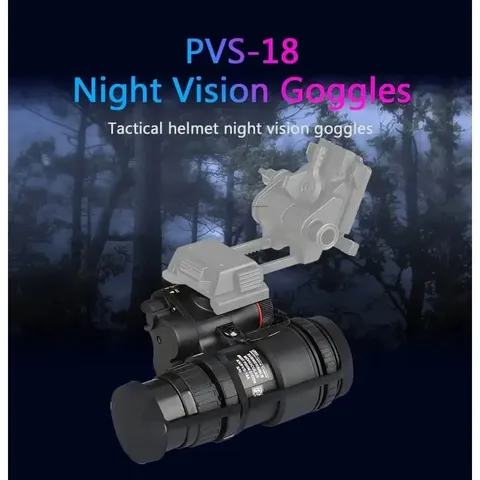 Монокуляр прилад нічного бачення PVS-18A1 Night Vision із кріпленням FMA L4G24 на шолом — фото 8