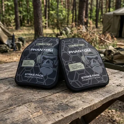 Комплект бронеплит Combatant (25х30) 2 шт. 3 класу (НВМПЕ) вага однієї шт. 1,05 кг