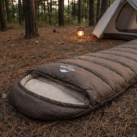 Спальник з капюшоном Naturehike U250S NH20MSD07, (0°C), лівий, коричневий
