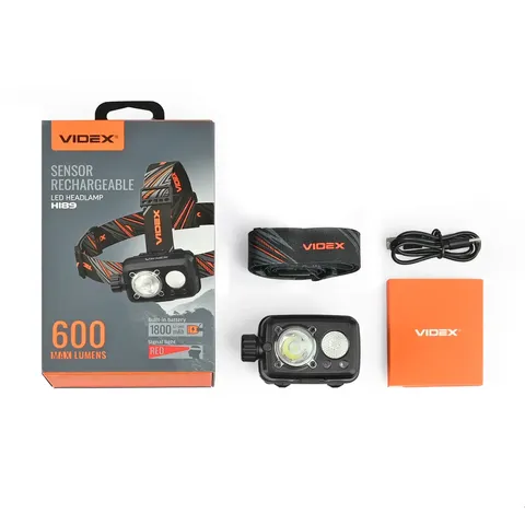 Світлодіодний налобний ліхтарик VIDEX 600Lm 5000K — фото 3