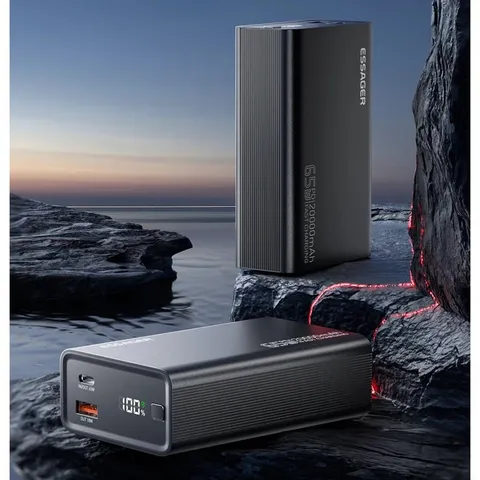 Зовнішній акумулятор ESSAGER EDY65-LD01-Z 20000 mAh 65W black — фото 5
