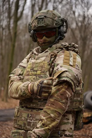 Захист плечей з балістичним захистом 2 клас Militex cordura USA Мультикам — фото 12