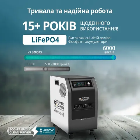 Портативна електростанція 3 в 1 KS 3000PS — фото 4