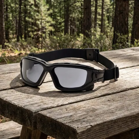 Окуляри захисні з ущільнювачем Pyramex i-Force Slim (gray) Anti-Fog, чорні, Чорний