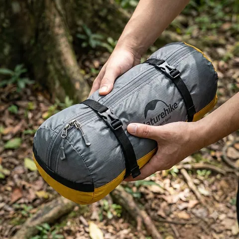 Одномісний намет Naturehike NH21ZP003 — Сірий/Жовтий — фото 3