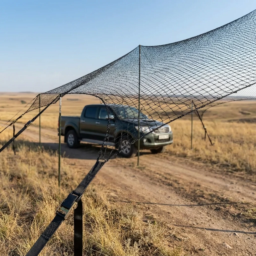Антидронова сітка 5×8 м, вічко 50 мм, нитка 1,8 мм (сітка проти дронів для машин і доріг)
