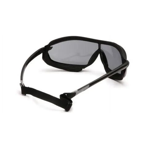 Окуляри захисні з ущільнювачем Pyramex XS3 Plus (gray) Anti-Fog, чорні, Чорний — фото 6