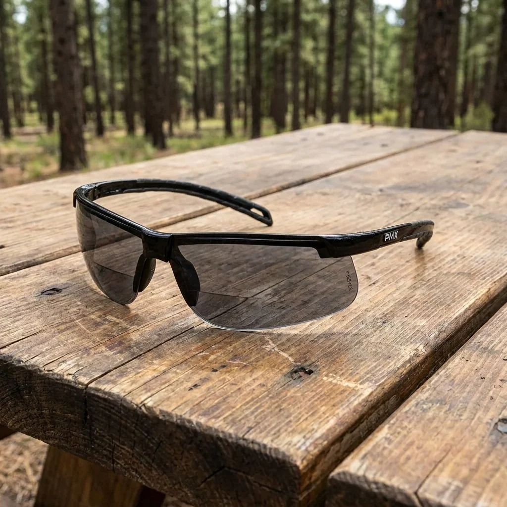 Окуляри Pyramex Ever-Lite Bifocal (gray +2.5) Super Anti-Fog H2MAX, біфокальні сірі з діоптріями, Чорний