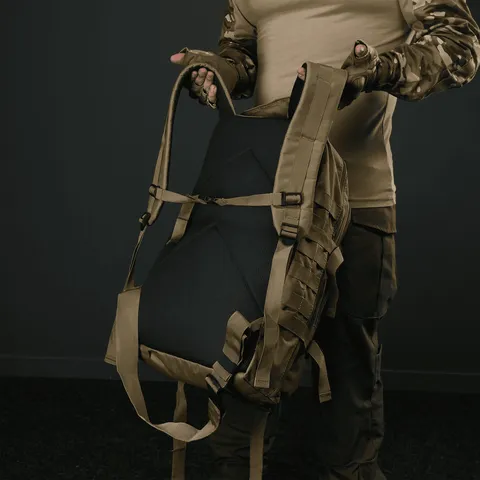 Рюкзак тактичний 30 л з системою MOLLE койот (виробництво Україна) — фото 11