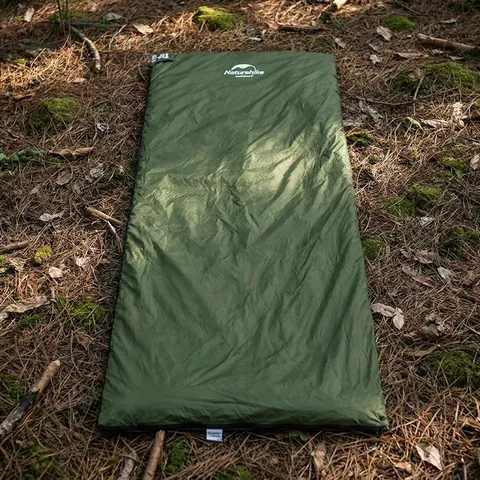 Спальник надлегкий Naturehike LW180 NH21MSD04 лівий, (15°C), p-p M, темно-зелений — фото 3