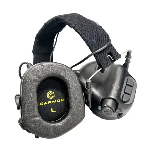 Тактичні навушники EARMOR M31 Black з універсальним кріпленням — фото 2