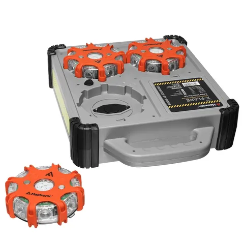 Комплект ліхтарів професійних Mactronic X-Flare (30 Lm) Red/Blue/Amber Recharg 12/220V (PSD0112) — фото 8
