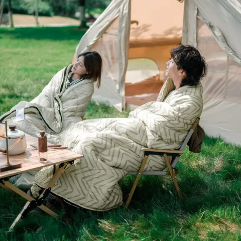 Спальний мішок Naturehike DP200 CNK2300SD012 лівий, бежевий — фото 7
