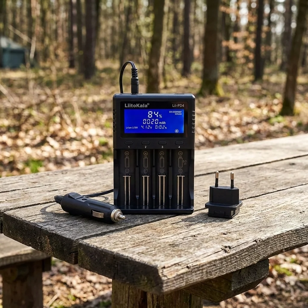 Зарядний пристрій Liitokala Lii-PD4+car EU charger