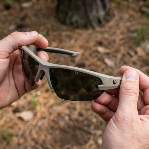 Окуляри захисні Venture Gear Tactical Semtex 2.0 Tan (forest gray) Anti-Fog, чорно-зелені в пісочній оправі, Коричневий — фото 3