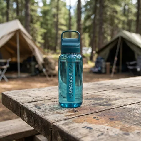 Пляшка-фільтр для води LifeStraw Go Filter Bottle, 1 л, Laguna Teal