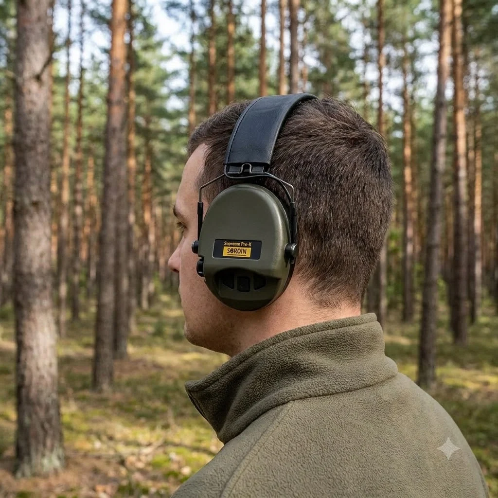 Активні навушники для стрільби Sordin Supreme Pro-X SLIM - олива