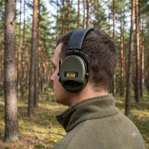 Активні навушники для стрільби Sordin Supreme Pro-X SLIM - олива