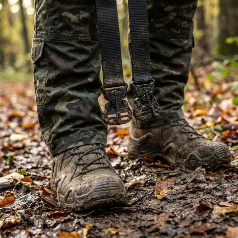 Тактичний ремінь з металічною пряжкою на магніті Чорний