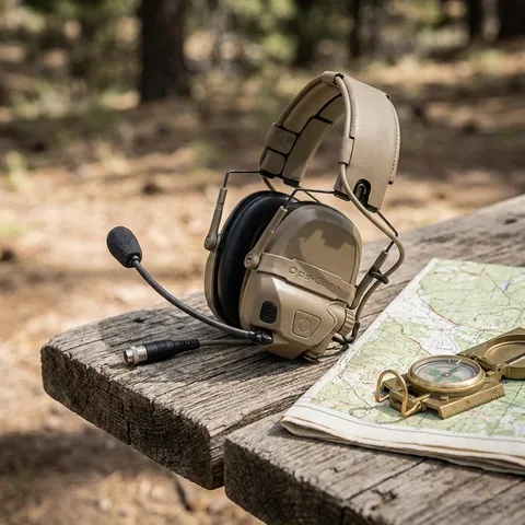 Активні навушники Ops-Core AMP Communication Headset-Connectorized. Верхній тримач. Tan — фото 3