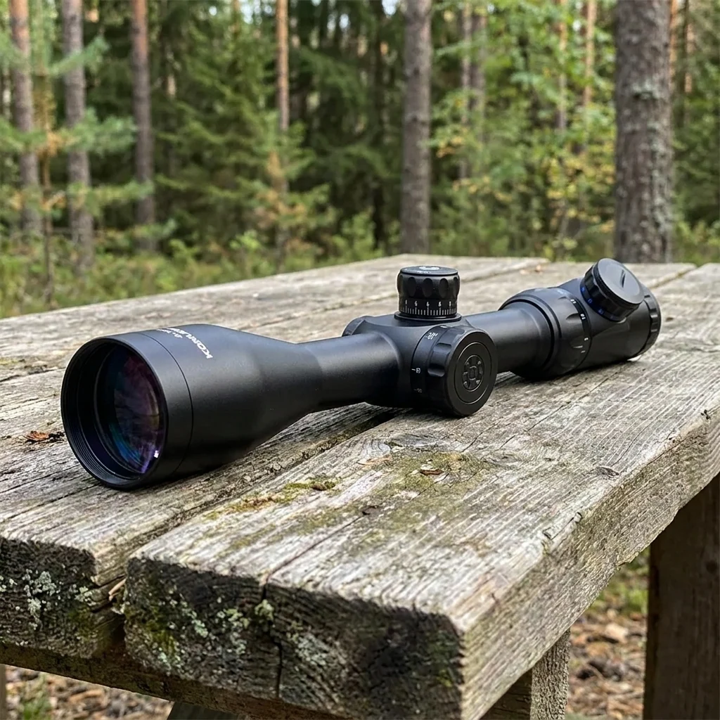 Приціл KonusPro F-30 4-16x52 (Mil-Dot модифік., АО, 30мм, черв./синя підсв., вел. калібр)