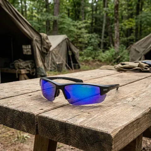Окуляри фотохромні (захисні) Global Vision Hercules-7 Photochromic Anti-Fog (G-Tech™ blue), фотохромні дзеркальні сині, Чорний