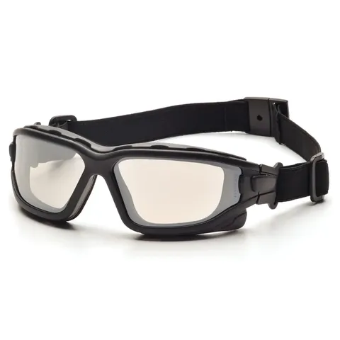 Окуляри захисні з ущільнювачем Pyramex i-Force XL (indoor/outdoor mirror) Anti-Fog, дзеркальні напівтемні, Чорний — фото 2