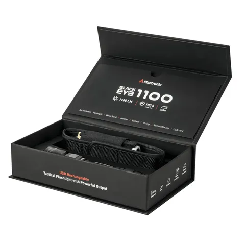 Ліхтар тактичний Mactronic Black Eye 1100 (1100 Lm) USB Rechargeable (THH0043) — фото 5
