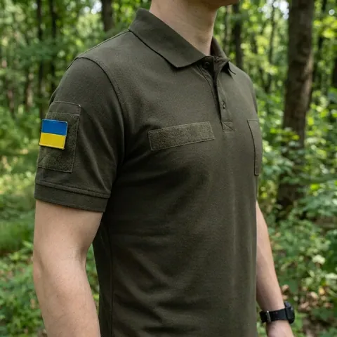 Поло тактичне Pobedov Royal хакі — фото 3