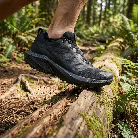 Кросівки Salomon Sense Ride 5 SR дихаюча сітка (Чорні) — фото 3